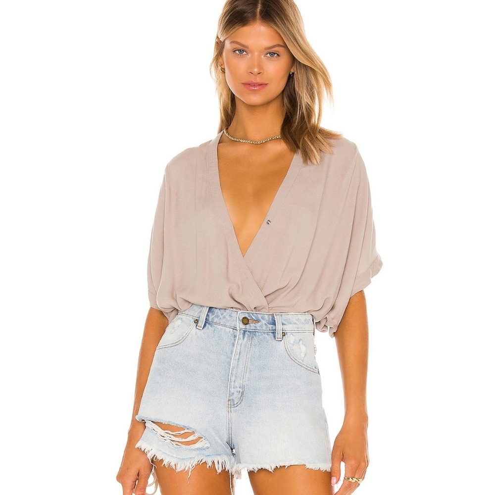 NWOT Bobi beach crepe top small